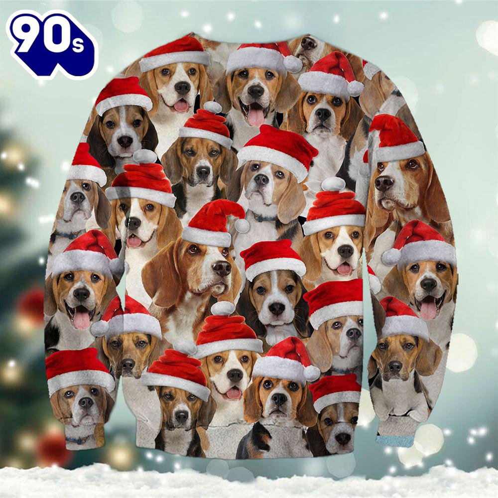 Beagle Merry Christmas Ugly Premium Sweater Beagle Merry Christmas Ugly Premium Sweater