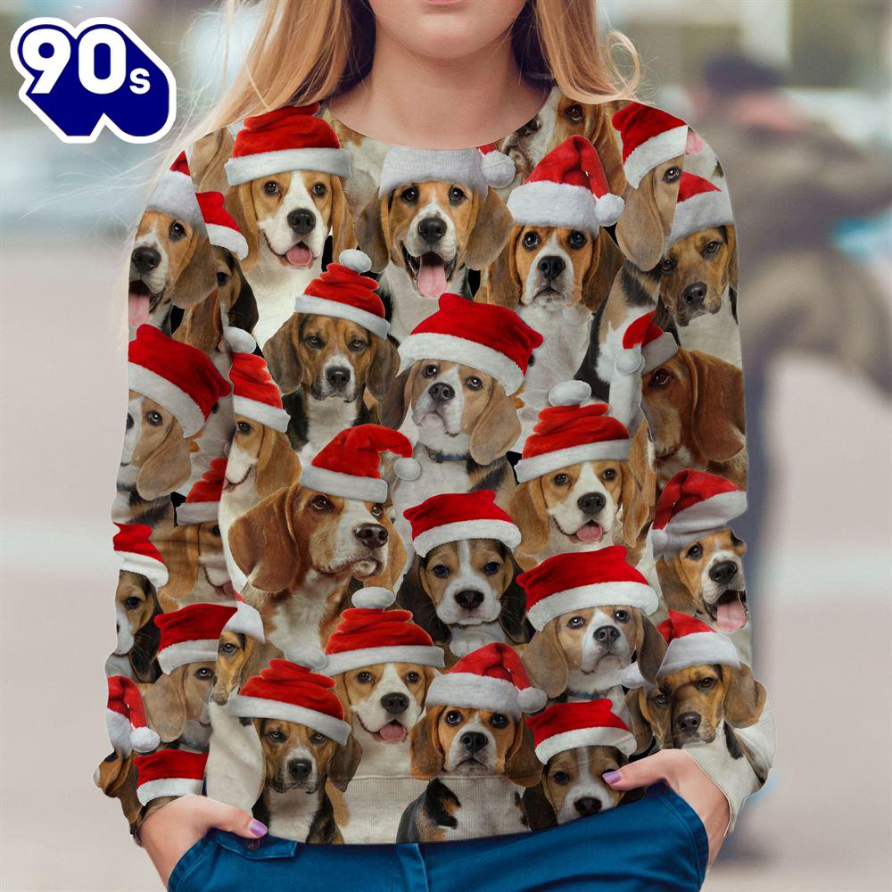 Beagle Merry Christmas Ugly Premium Sweater Beagle Merry Christmas Ugly Premium Sweater