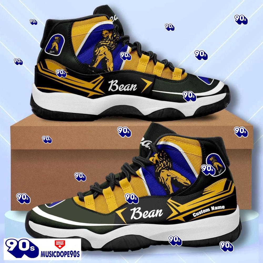 Bean Custom Name Air Jordan 11 Sneakers Vintage Shoes Bean Custom Name Air Jordan 11 Sneakers Vintage Shoes