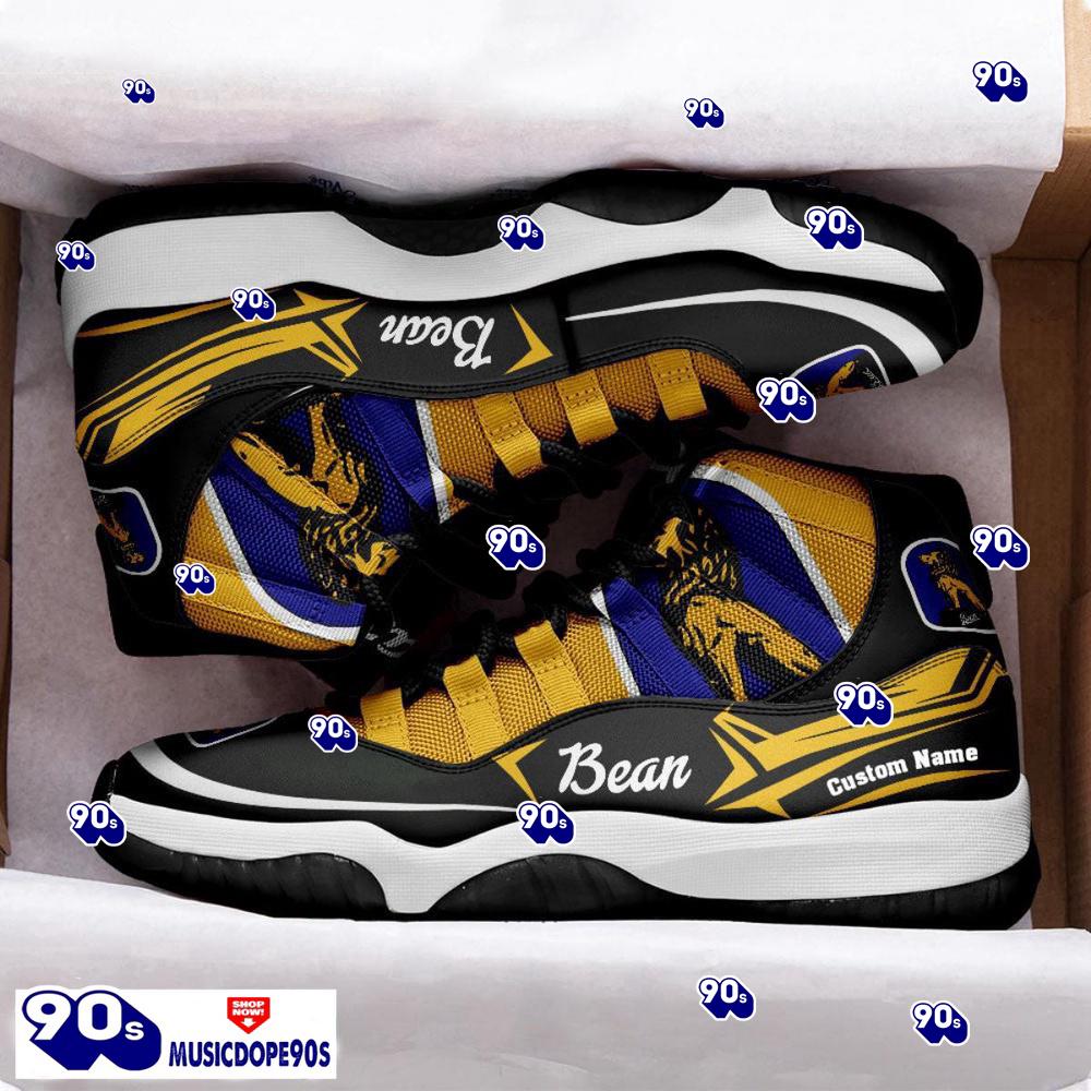 Bean Custom Name Air Jordan 11 Sneakers Vintage Shoes Bean Custom Name Air Jordan 11 Sneakers Vintage Shoes