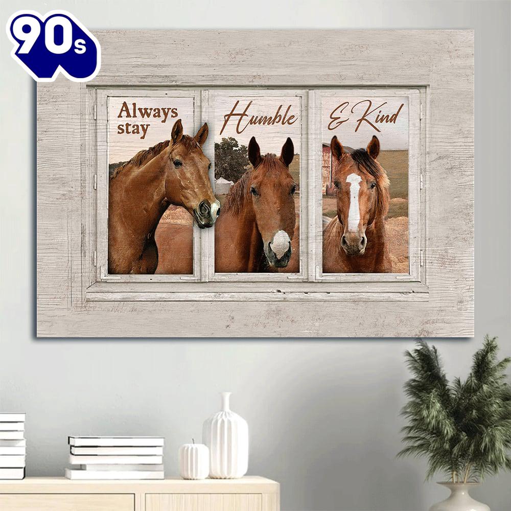 Beautiful Horse Horse Painting Always Stay Humble And Kind Canvas Wall Art Beautiful Horse Horse Painting Always Stay Humble And Kind Canvas Wall Art