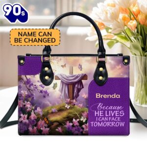 Because He Lives Personalized Leather…