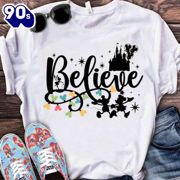 Believe In Magic Gift Christmas Shirt Gift Xmas