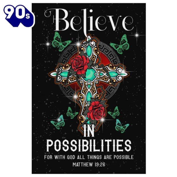 Believe In Possibilities For With God All Things Are Possible Canvas Wall Art Prints