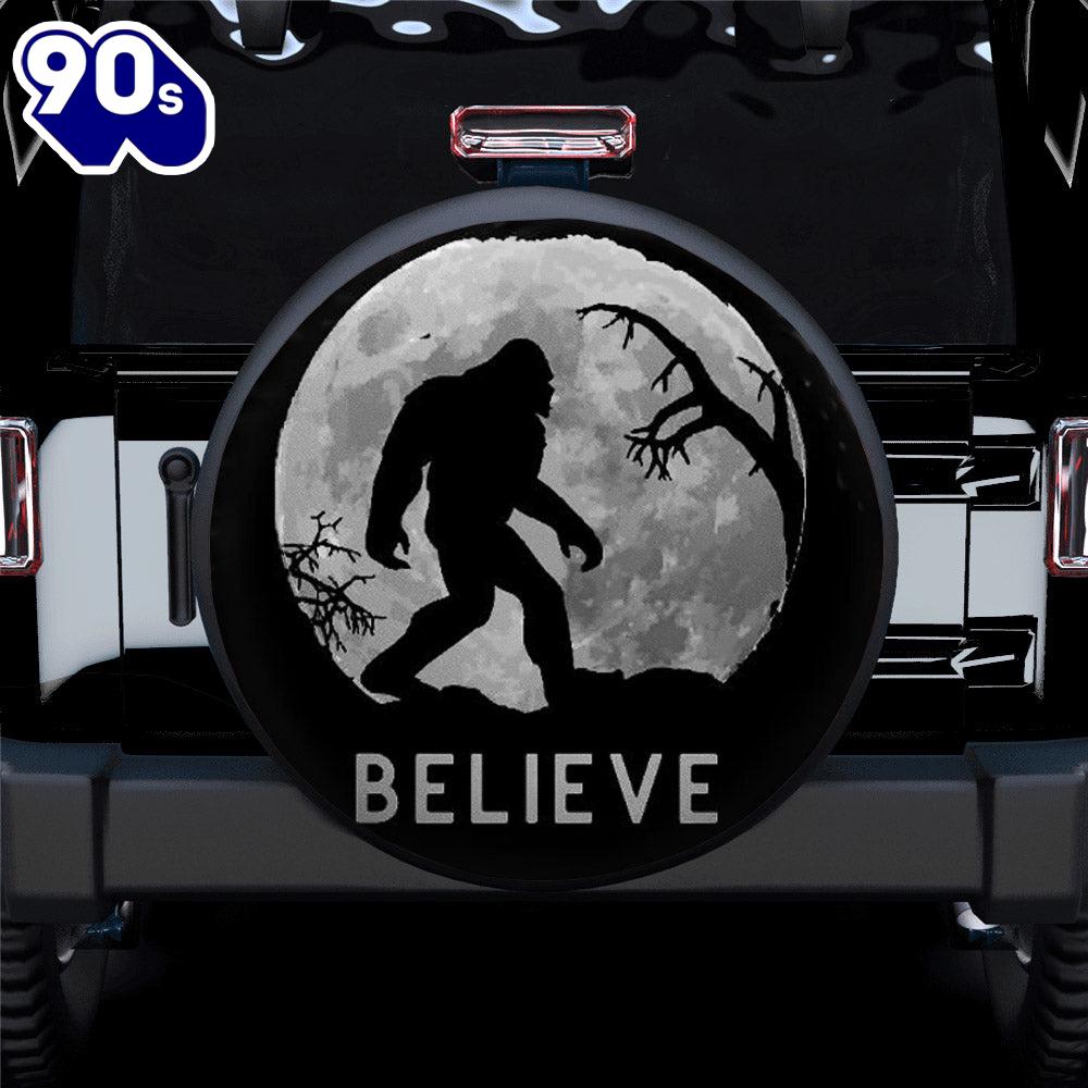 Bigfoot Moon Car Spare Tire Covers Gift For Campers Bigfoot Moon Car Spare Tire Covers Gift For Campers
