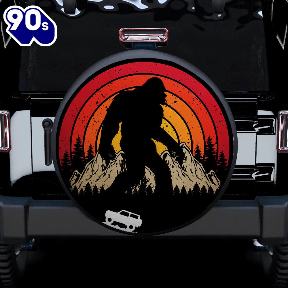 Bigfoot Sasquatch Bronco Vintage Retro Car Spare Tire Covers Gift For Campers Bigfoot Sasquatch Bronco Vintage Retro Car Spare Tire Covers Gift For Campers