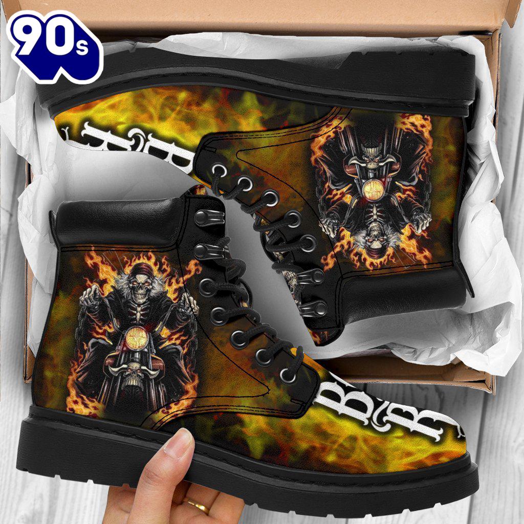 Biker Leather Boots Born To Ride Amazing Gift Idea For Biker Biker Leather Boots Born To Ride Amazing Gift Idea For Biker