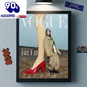 Billie Eilish For British Vogue May 2025 Issue The Rise And Reign Of Billie Magazine Cover Canvas