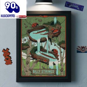 Billy Strings Cary North Carolina Night 1  Koka Booth Amphitheatre On April 17 2025 Dragon Boats Racework Canvas