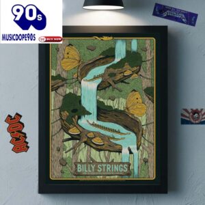 Billy Strings Cary North Carolina Night 2  Koka Booth Amphitheatre On April 18 2025 Dragon Boats Racework Canvas