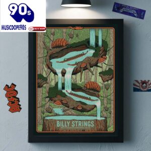 Billy Strings Cary North Carolina Night 3  Koka Booth Amphitheatre On April 19 2025 Dragon Boats Racework Canvas