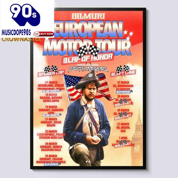Bilmuri Band American Motor Tour 2025 Home Decor Poster Canvas
