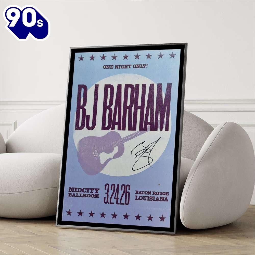 BJ Barham at Mid City Ballroom in Baton Rouge, LA on Mar 24, 2026 Poster BJ Barham at Mid City Ballroom in Baton Rouge, LA on Mar 24, 2026 Poster
