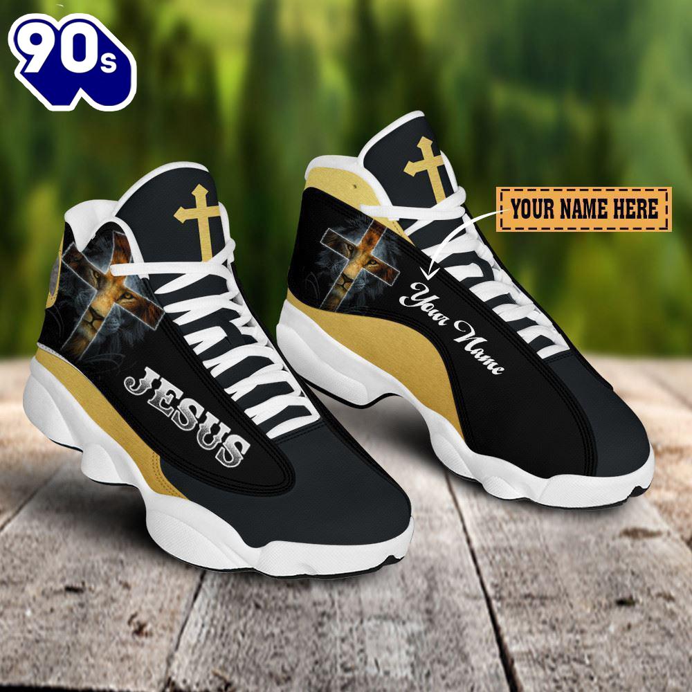 Black And Yellow Lion Jesus Custom Name Jd13 Shoes For Man And Women Gift Christmas Black And Yellow Lion Jesus Custom Name Jd13 Shoes For Man And Women Gift Christmas