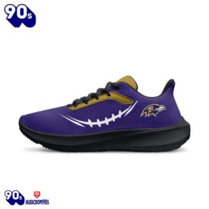 Black Baltimore Ravens Running Shoes 4 Black Baltimore Ravens Running Shoes