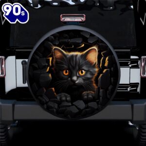 Black Cat Car Spare Tire…