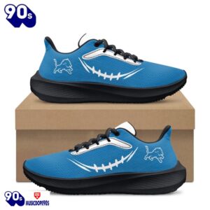 Black Detroit Lions Running Shoes 5 Black Detroit Lions Running Shoes