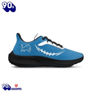 Black Detroit Lions Running Shoes 3 Black Detroit Lions Running Shoes