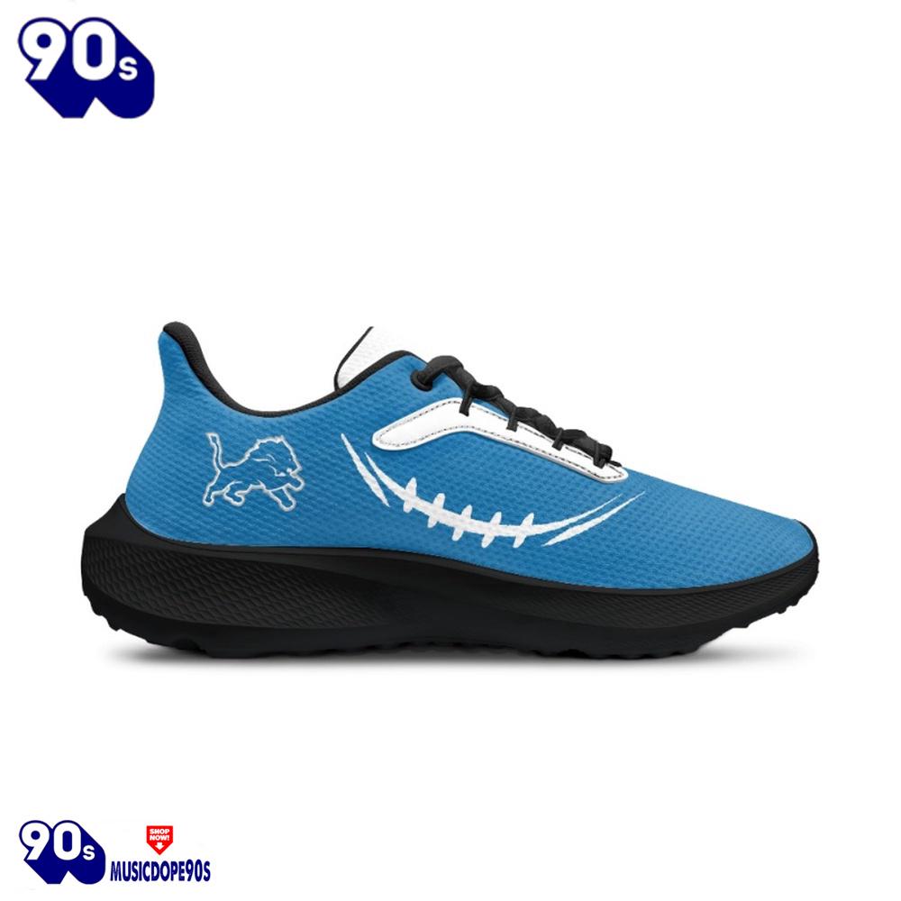 Black Detroit Lions Running Shoes Black Detroit Lions Running Shoes