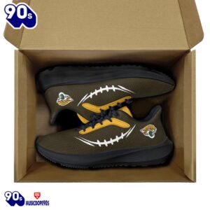 Black Jacksonville Jaguars Running Shoes 7 Black Jacksonville Jaguars Running Shoes