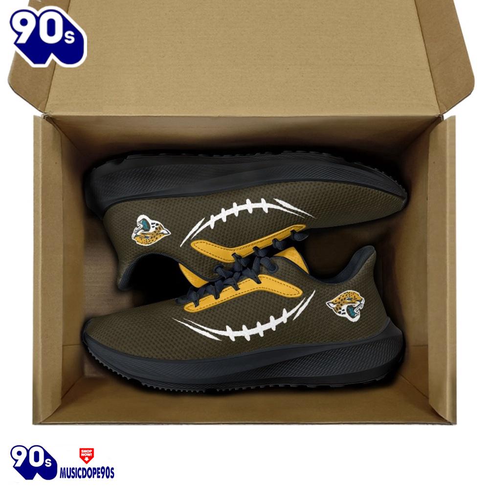 Black Jacksonville Jaguars Running Shoes Black Jacksonville Jaguars Running Shoes