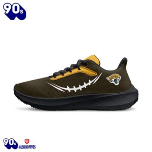 Black Jacksonville Jaguars Running Shoes 4 Black Jacksonville Jaguars Running Shoes