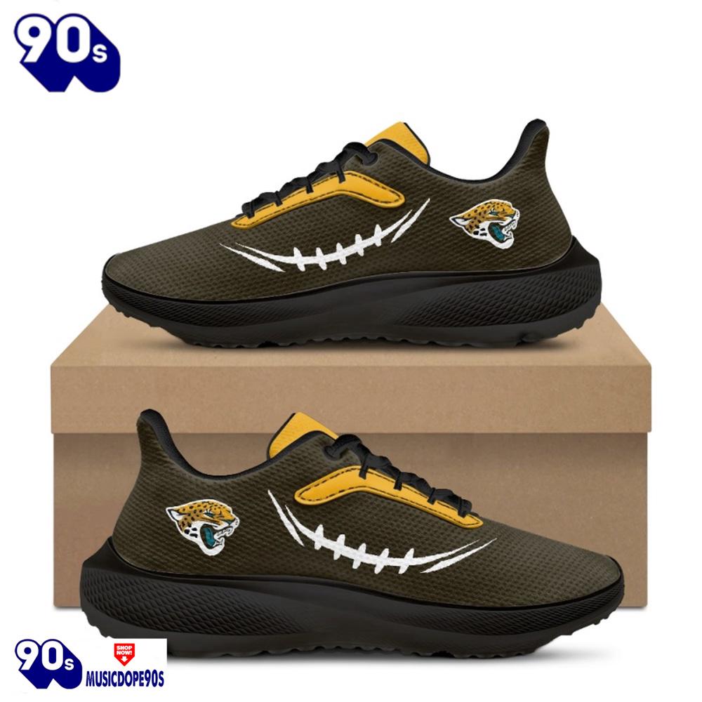 Black Jacksonville Jaguars Running Shoes Black Jacksonville Jaguars Running Shoes