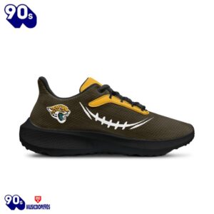 Black Jacksonville Jaguars Running Shoes 3 Black Jacksonville Jaguars Running Shoes