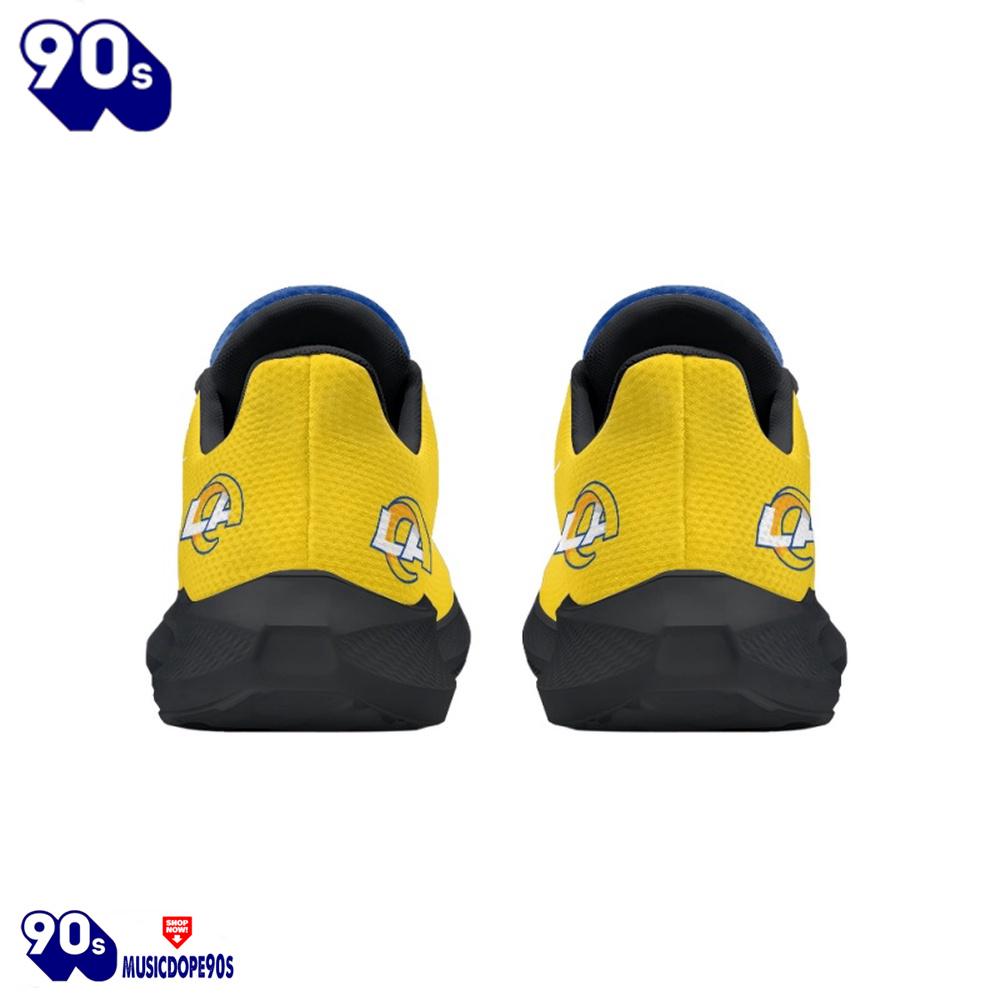 Black Los Angeles Rams Running Shoes Black Los Angeles Rams Running Shoes