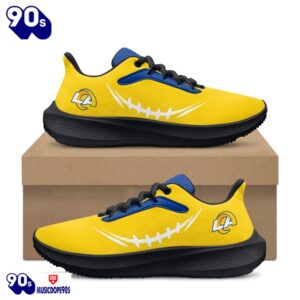 Black Los Angeles Rams Running Shoes 5 Black Los Angeles Rams Running Shoes