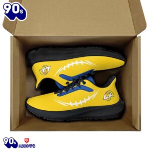 Black Los Angeles Rams Running Shoes 7 Black Los Angeles Rams Running Shoes