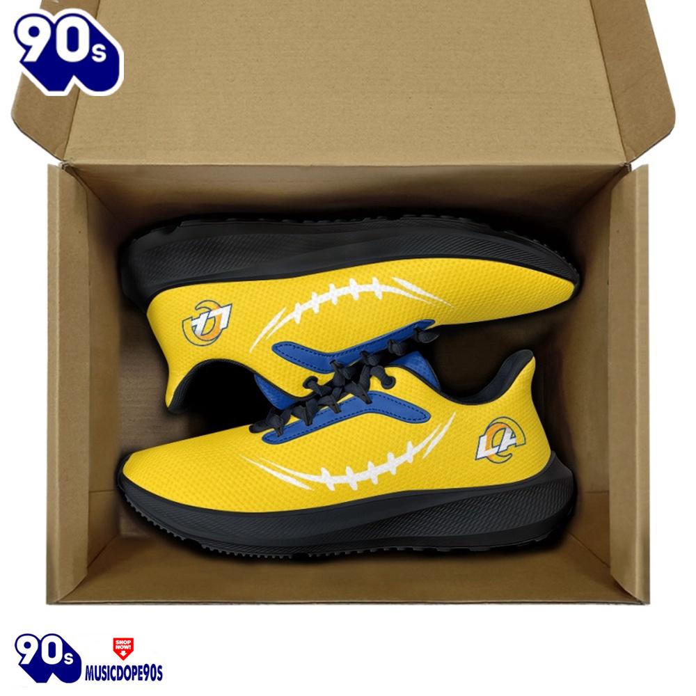 Black Los Angeles Rams Running Shoes Black Los Angeles Rams Running Shoes