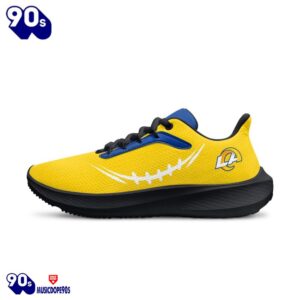 Black Los Angeles Rams Running Shoes 4 Black Los Angeles Rams Running Shoes