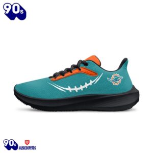 Black Miami Dolphins Running Shoes 4 Black Miami Dolphins Running Shoes