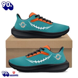 Black Miami Dolphins Running Shoes 5 Black Miami Dolphins Running Shoes
