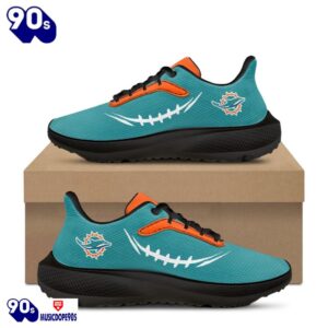 Black Miami Dolphins Running Shoes 6 Black Miami Dolphins Running Shoes