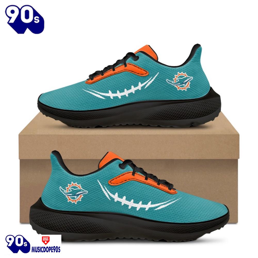 Black Miami Dolphins Running Shoes Black Miami Dolphins Running Shoes
