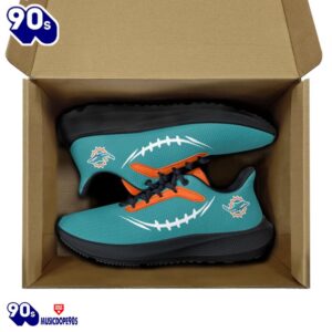 Black Miami Dolphins Running Shoes 7 Black Miami Dolphins Running Shoes