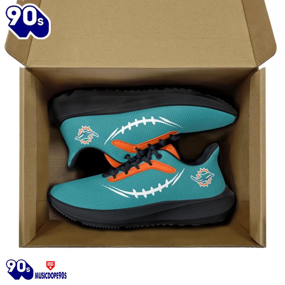Black Miami Dolphins Running Shoes Black Miami Dolphins Running Shoes