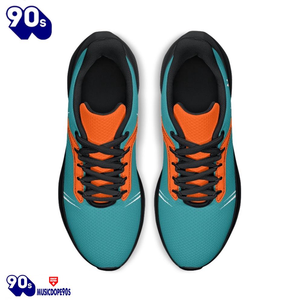 Black Miami Dolphins Running Shoes Black Miami Dolphins Running Shoes