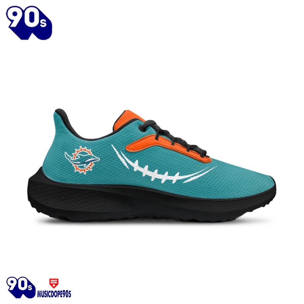 Black Miami Dolphins Running Shoes Black Miami Dolphins Running Shoes