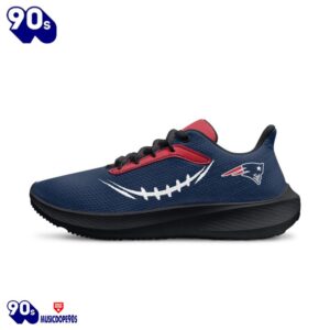 Black New England Patriots Running Shoes 4 Black New England Patriots Running Shoes