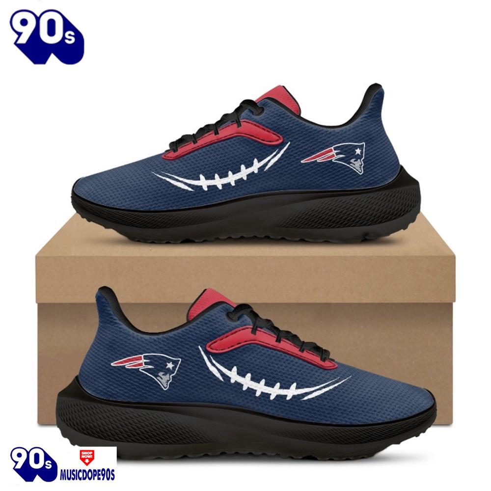 Black New England Patriots Running Shoes Black New England Patriots Running Shoes