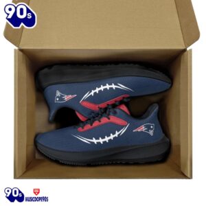 Black New England Patriots Running Shoes 7 Black New England Patriots Running Shoes