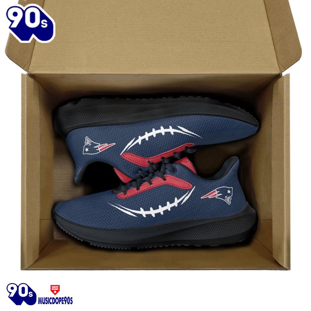 Black New England Patriots Running Shoes Black New England Patriots Running Shoes