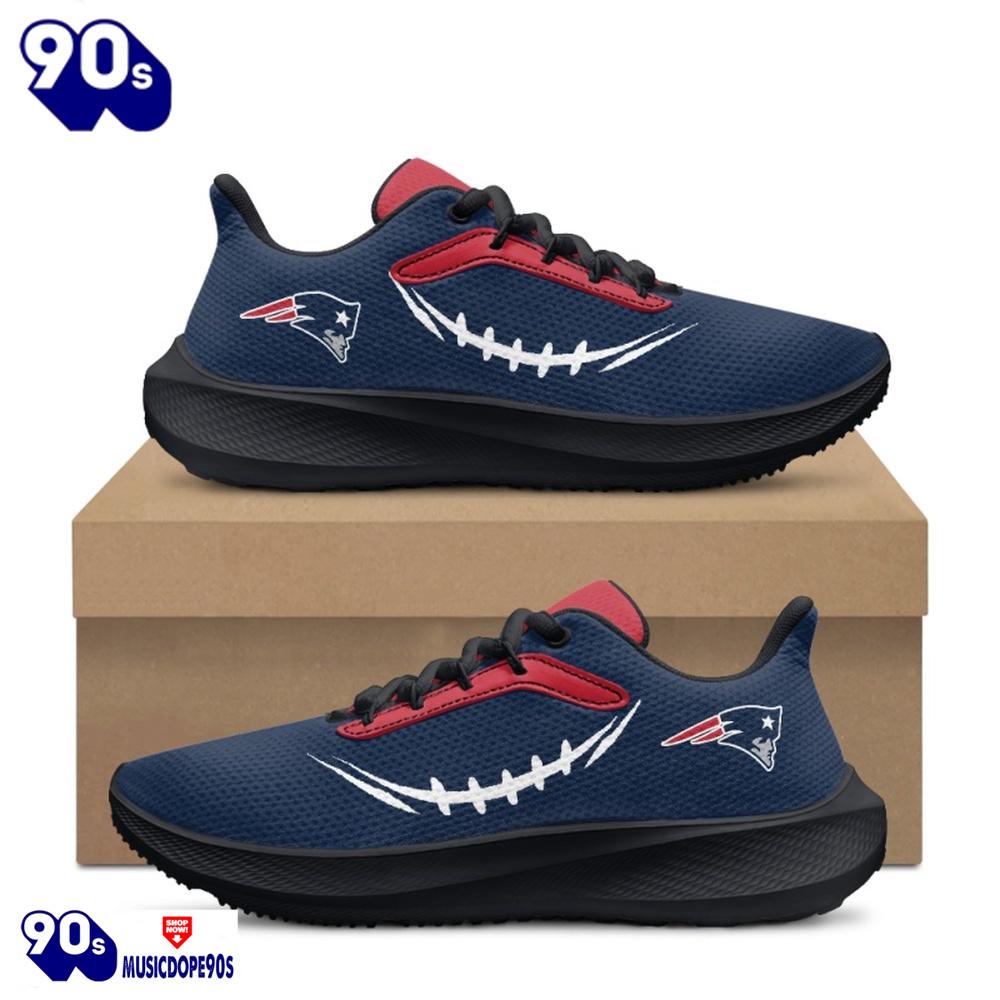Black New England Patriots Running Shoes Black New England Patriots Running Shoes