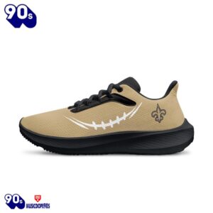 Black New Orleans Saints Running Shoes 4 Black New Orleans Saints Running Shoes