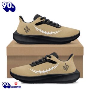 Black New Orleans Saints Running Shoes 5 Black New Orleans Saints Running Shoes