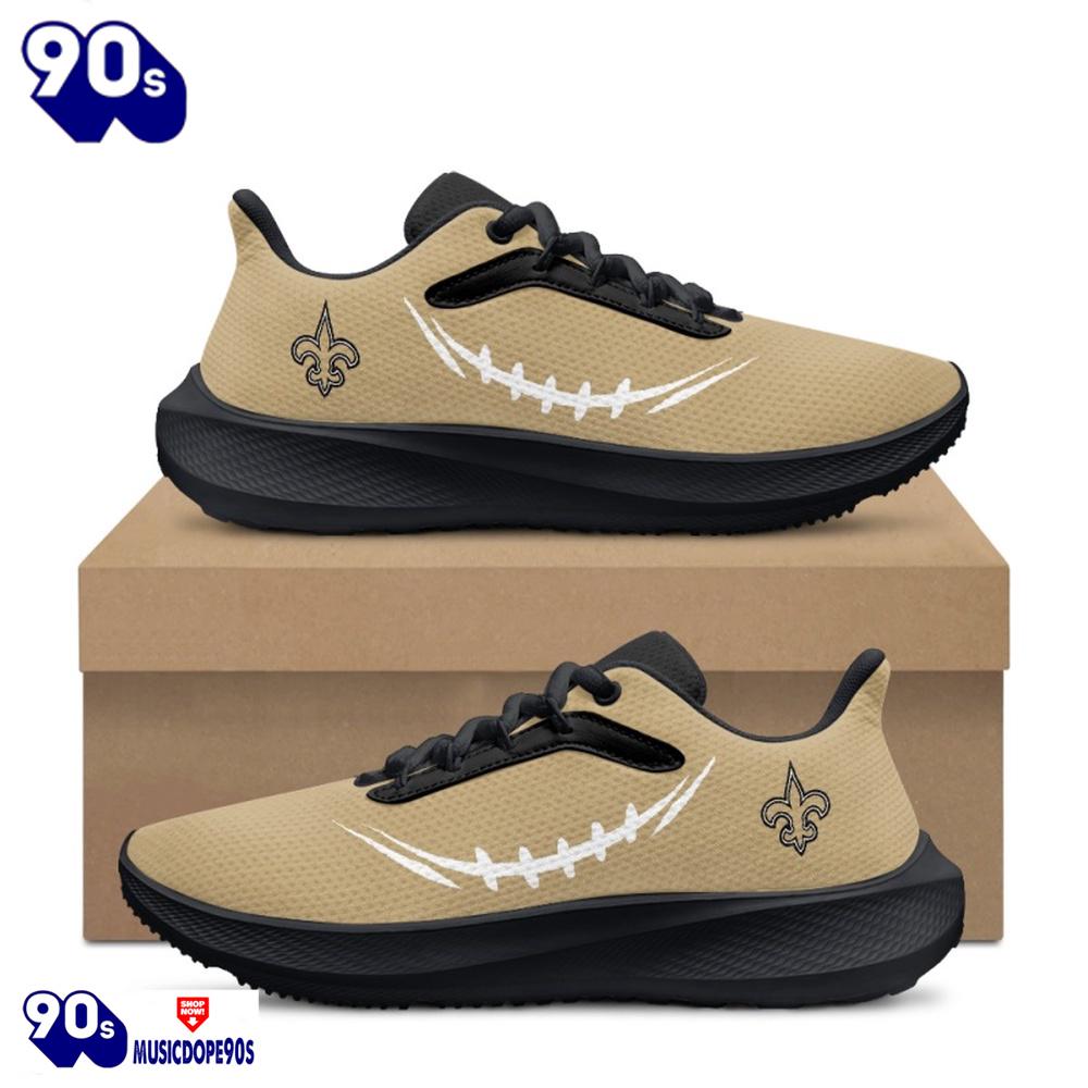 Black New Orleans Saints Running Shoes Black New Orleans Saints Running Shoes