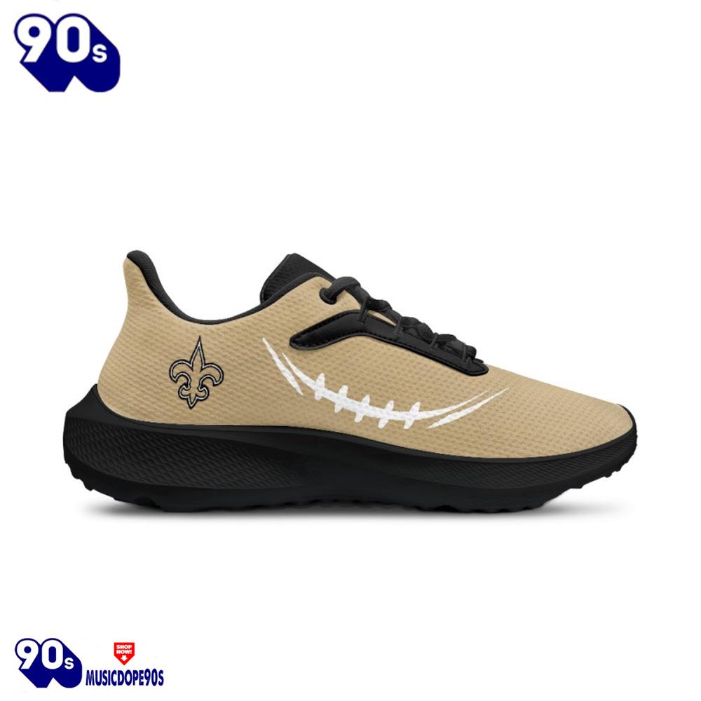 Black New Orleans Saints Running Shoes Black New Orleans Saints Running Shoes